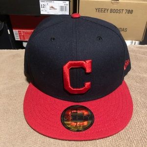 New Era On Field Black UV Cleveland Indians Fitted size 7 7/8